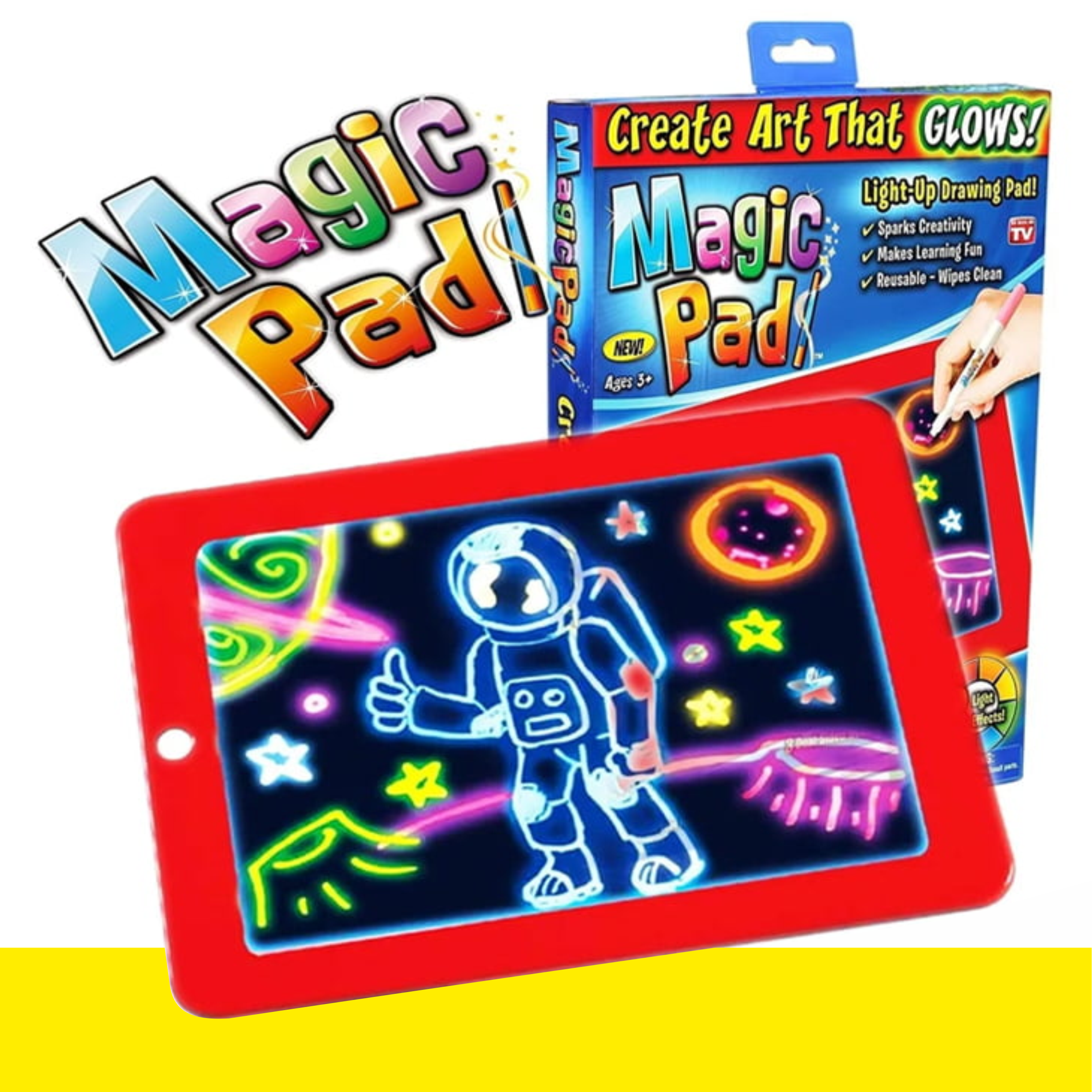 Miniatura 4 de Magic Pad Tablero Dibujo Luz Led Color